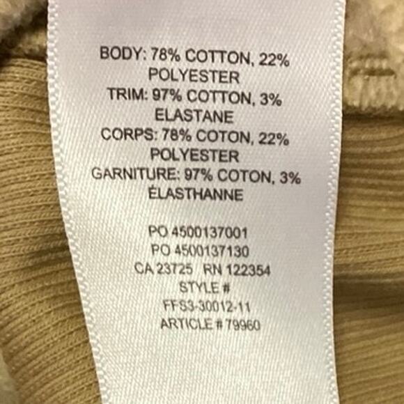 Aritzia TNA Cozy AF Fleece Brown Long Sleeve Pullover Sweatshirt Hoodie Size XS - Picture 4 of 4